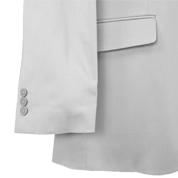 Pronto Uomo Sport Coat Suit Jacket Blazer Italian Smart Silver Platinum XLT - Picture 4 of 15